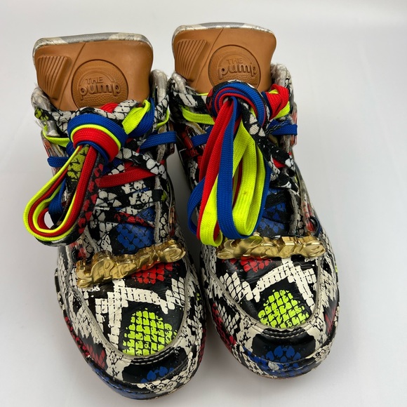 Reebok Melody Ehshani x Pump Omni Lite Mid-Top Snake Printed Women’s Sneakers - Picture 3 of 16